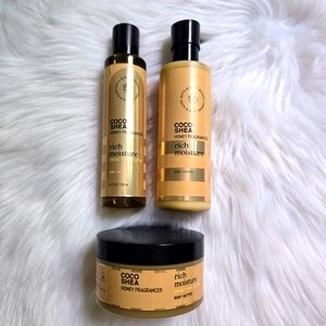 Bath & Body Works Cocoa Shea Honey Fragranced Rich Moisture Set